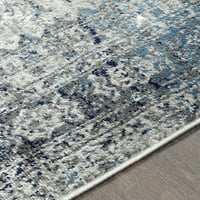 Уметнички ткајачи Монте Карло Медалјон област килим, сина сива боја, 6 '9' '