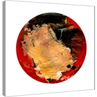 Слики, сликарски круг на бел G, 20x20, украсна платно wallидна уметност