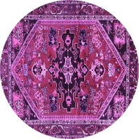 Ахгли Компанија Затворен Круг Персиски Виолетова Традиционална Област Килими, 5 ' Круг