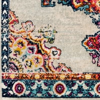 Уметнички ткајачи, килим Медалјон Медалјон, портокал, 9 '12'