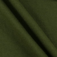 Жените Паѓаат Мода Туника Блузи Облечени Секојдневен Проток Симпатична Блуза За Хеланки Лесен Пуловер Среќна Елка Цветни Долги Ракави Тркалезни Врвови Армија Зел