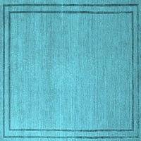 Ахгли Компанија Затворен Правоаголник Ориентални Светло Сини Индустриски Површина Килими, 5'7'