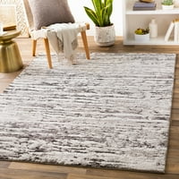 Уметнички ткајачи Апстрактна модерна област килим, сива