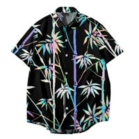 Хавајски Кошули за Мажи детска Цветна Кошула Со Кратки Ракави Блуза За Забава На Плажа Обични Врвови Со Копчиња