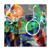 Трговска марка ликовна уметност 'Lakewood Bikes Dallas' Canvas Art by Sisa Jasper