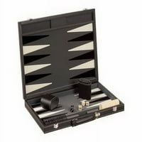 18 црно -бел backgammon сет со 1,25 Gamepiece