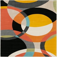 Фелипе геометриски килим со модерна област, сина