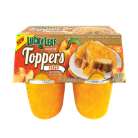 Lucky Leaf® Premium Toppers Peach Fruit со 4-4. Оз. Чаши