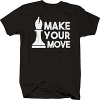Направете го вашиот потег шаховска маица средно темно сива боја