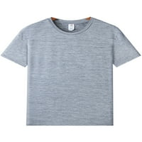 Niuer Mens Dishable Брзо суво блуза мажи лабава вклопена основна маичка за кратки ракави за тренингот со цврста боја, маици