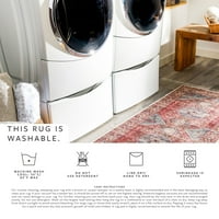Уметнички ткајачи Колин Ориентална машина за миење на тркач за миење садови, модар патлиџан, 2'7 12