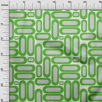 еден памук Камбрика Зелена Ткаенина Геометриски Материјал За Шиење Ткаенина За Печатење Покрај Дворот Широк