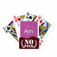 Елементи за градите Период табела Актинид Americium Am Peek Poker Playing картичка приватна игра