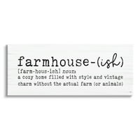 Stuple Industries Farmhouse-ish разиграна дефиниција знак бреза шема графичка уметничка галерија завиткана платно печатена wallидна