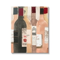 Sulpell Industries безвременски етикетирани шишиња со вино шампањ за винтиџ сликички завиткани од платно печатење wallидна уметност,