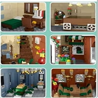 Агол Цвет Продавница И Кафе Модуларен Градежни Блокови Играчка Во Собата