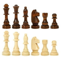 Цврсто Дрво Преклопен Голем Дрвен Шаховски Сет, Семејна Игра На Табла, за