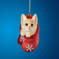 Колекции Итн Симпатична Мачка Во Белезници Божиќен Украс