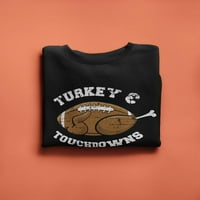 Турција И Tochdowns Sweatshirt Мажи - Паметни Отпечатоци Дизајни, Машки 3X-Голем