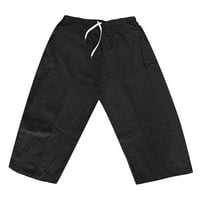 Леснотија Мажите Панталони Секојдневен Водат Класичен-Одговара-Отпорни Плисирани Чино Панталони Еластична Половината Панталони