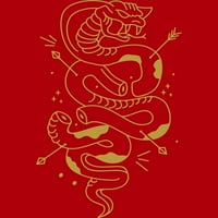 Змија отров јуниори црвена графичка мета - дизајн од луѓе l