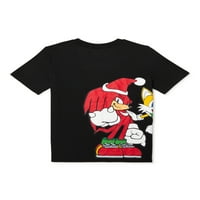 Божиќна графичка маица со Sonic The Edgehog Boys, големини со 4-18