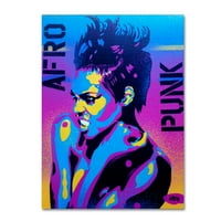 Трговска марка ликовна уметност „Афро панк 2“ платно уметност од апстрактни графити