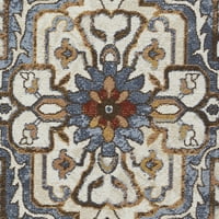 LOMAKNOTI ALSBROOKE Zailorn 8 '10' Ориентален затворен полипропилен област килим со килим беж
