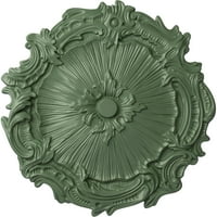 Ekena Millwork 3 4 OD 3 8 P Плимут тавански медалјон, рачно насликана атинска зелена боја